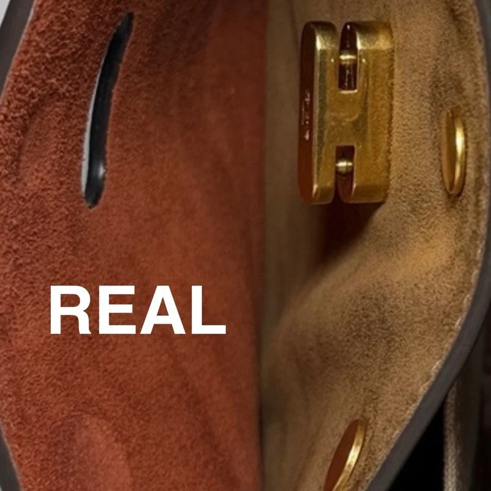 Don't buy a FAKE Tory Burch Lee Radziwill Suede/Leather double bag!